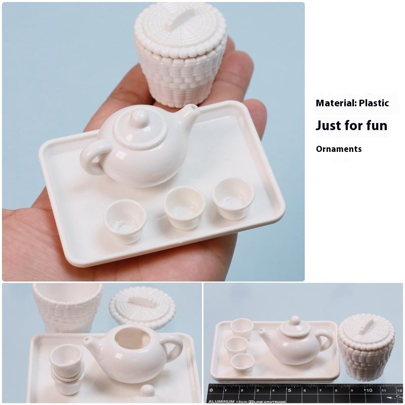 Kitchen Baking Pan Set - New-1Set Dollhouse Miniature Tea Set Model