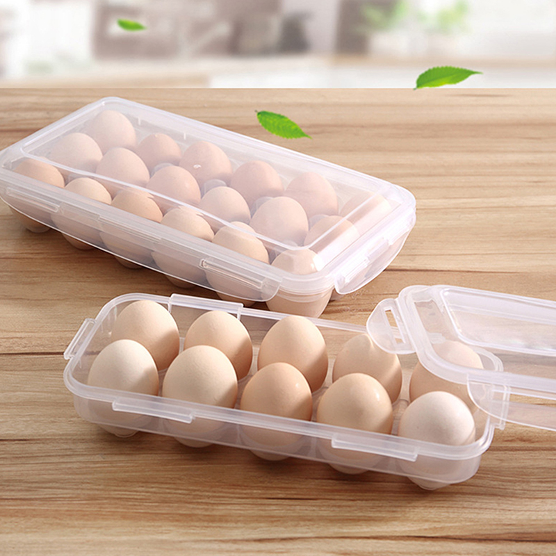 Kitchen Queen - 1/2pc 10Grids Egg Storage Box with