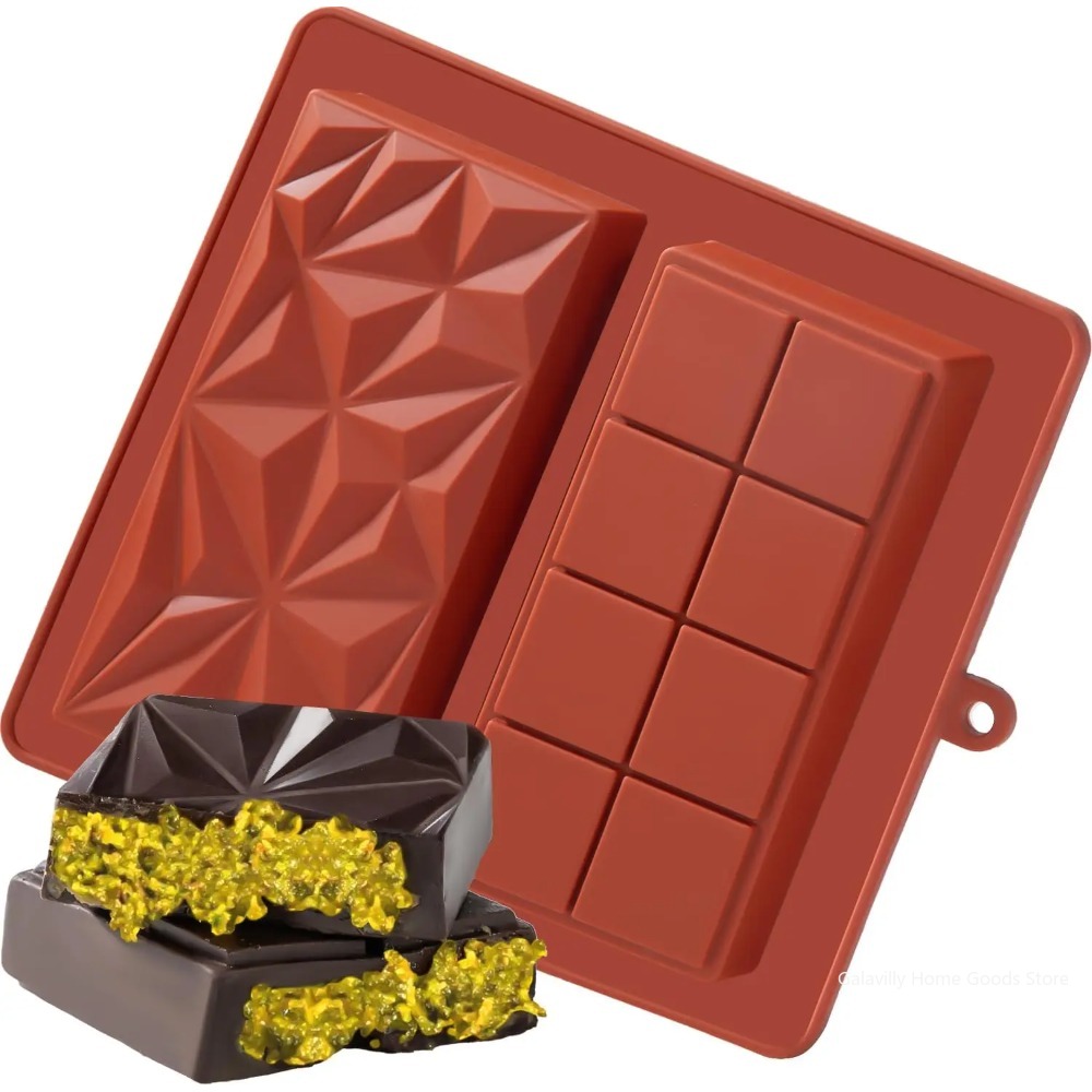 Kitchen Baking Molds - Dubai Chocolate Mold Bar Pistachio Chocolate