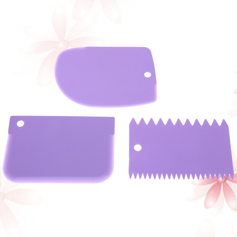 Dough Scraper Curved - 3Pcs Dough Scrapers Curved Flat Dual