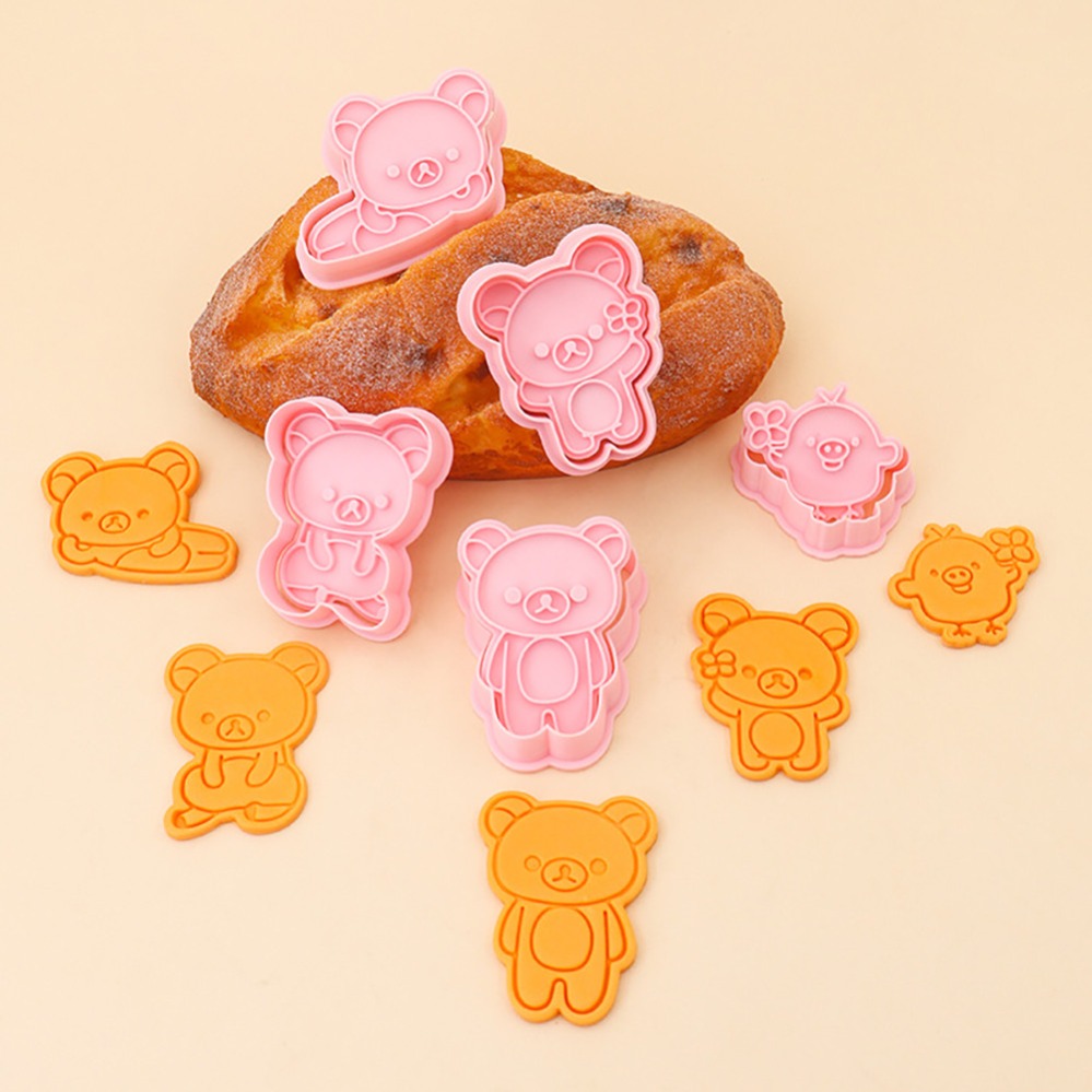 Kitchen Equipment For Baking - Cookie Cutters Cartoon Bear Biscuit Mold