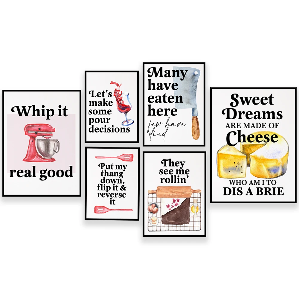 Funny Baking Quotes Posters, F - Kitchen Baking Wall Art ulasan dan harga