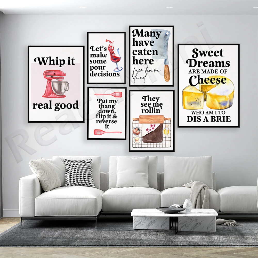 Funny Baking Quotes Posters, F - Kitchen Baking Wall Art ulasan dan harga