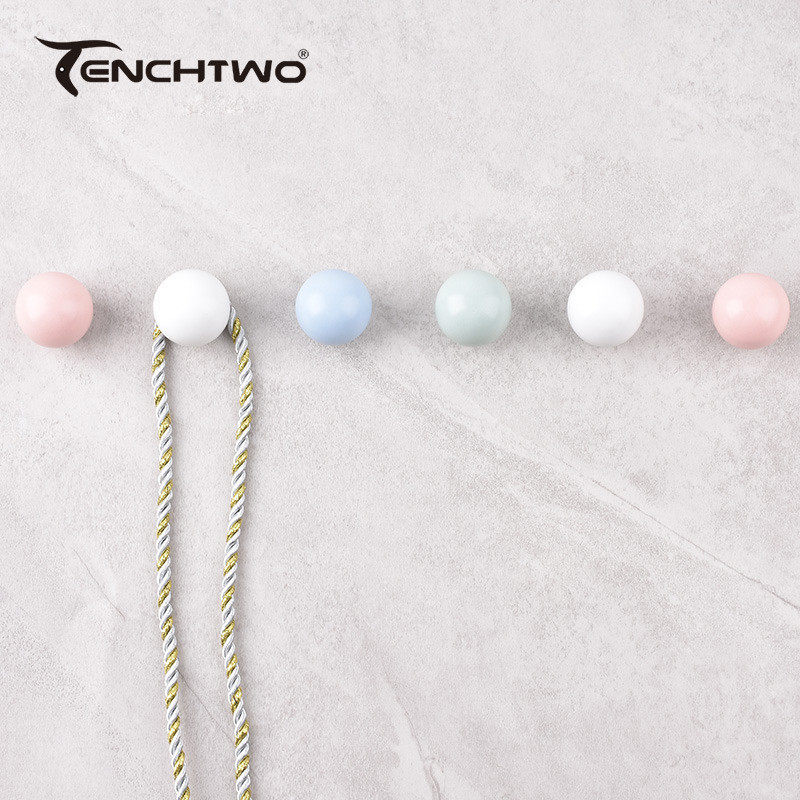 Round Ceramic Hook Clothes Han - Kitchen Queen ulasan dan harga
