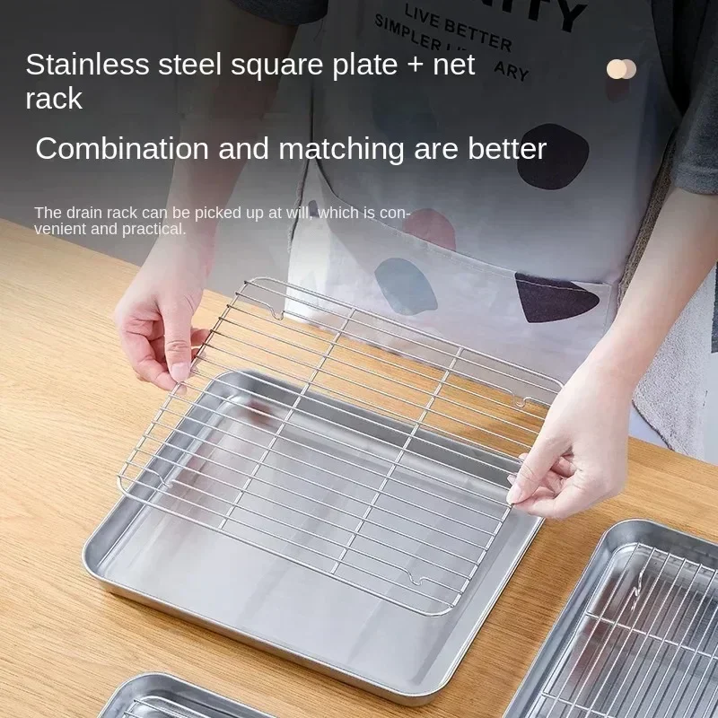 Stainless Steel Baking Pan Tra - Kitchen Baking Rack ulasan dan harga