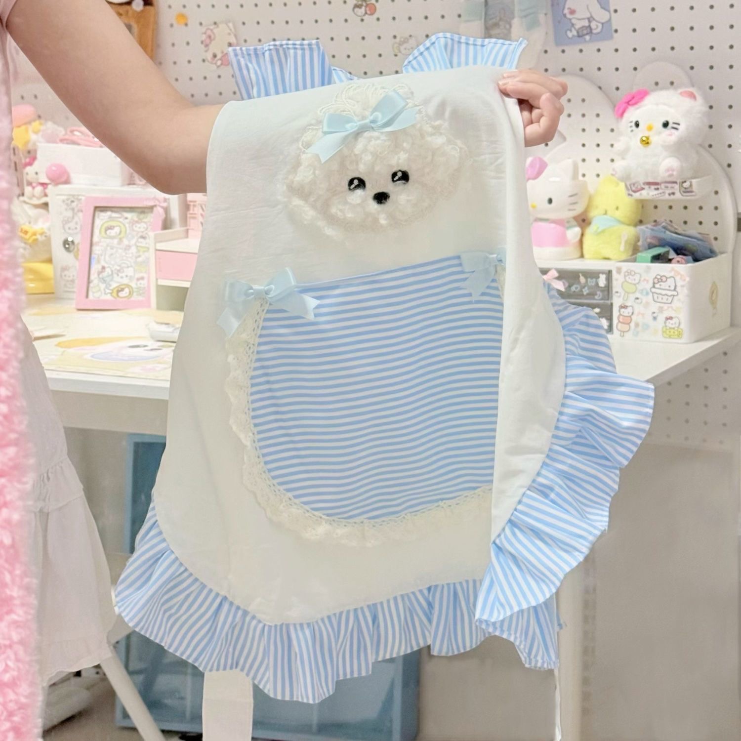 1pc Cute Striped Apron Princes - Kitchen Baking Must Haves ulasan dan harga