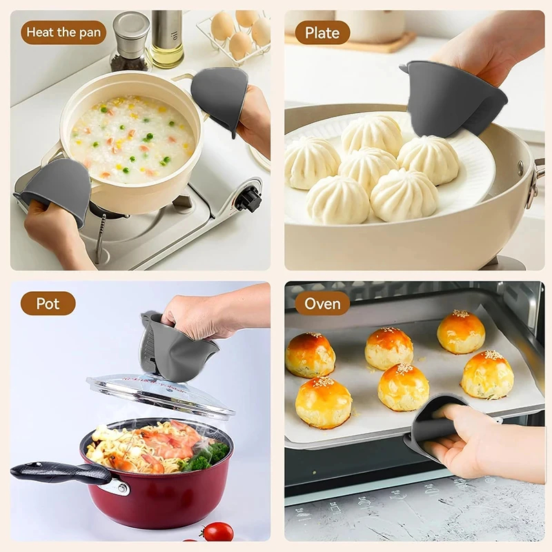 2pcs Mini Oven Gloves Silicone - Kitchen Baking Rack ulasan dan harga