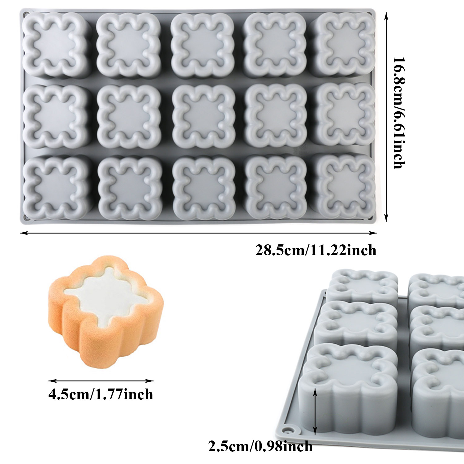 A Pack of Square Wave-Shaped S - Kitchen Baking Must Haves ulasan dan harga