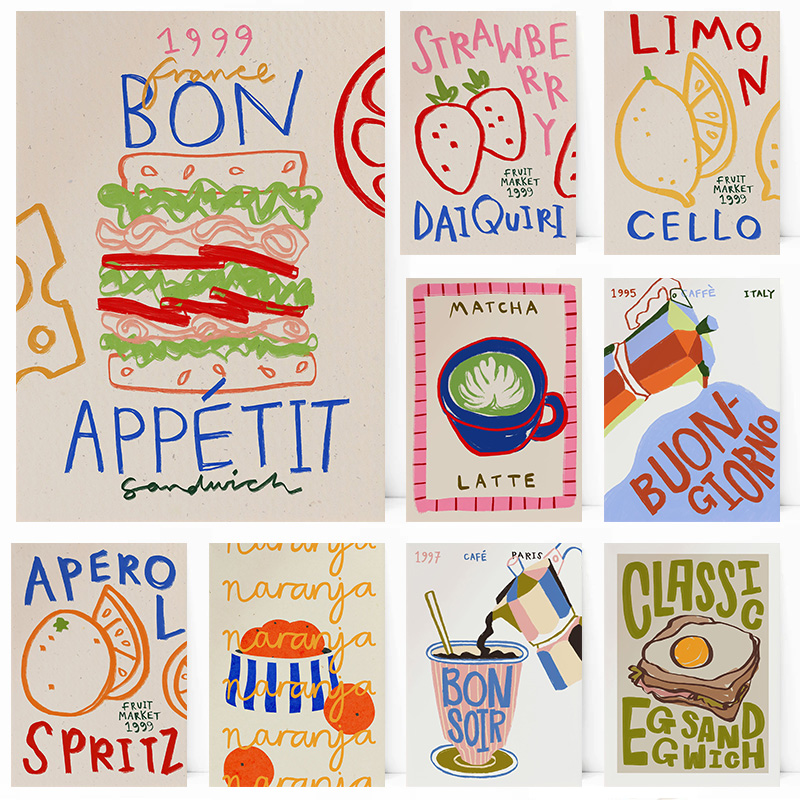 Bake Cake Kitchen Bread Coffee - Kitchen Baking Wall Art ulasan dan harga