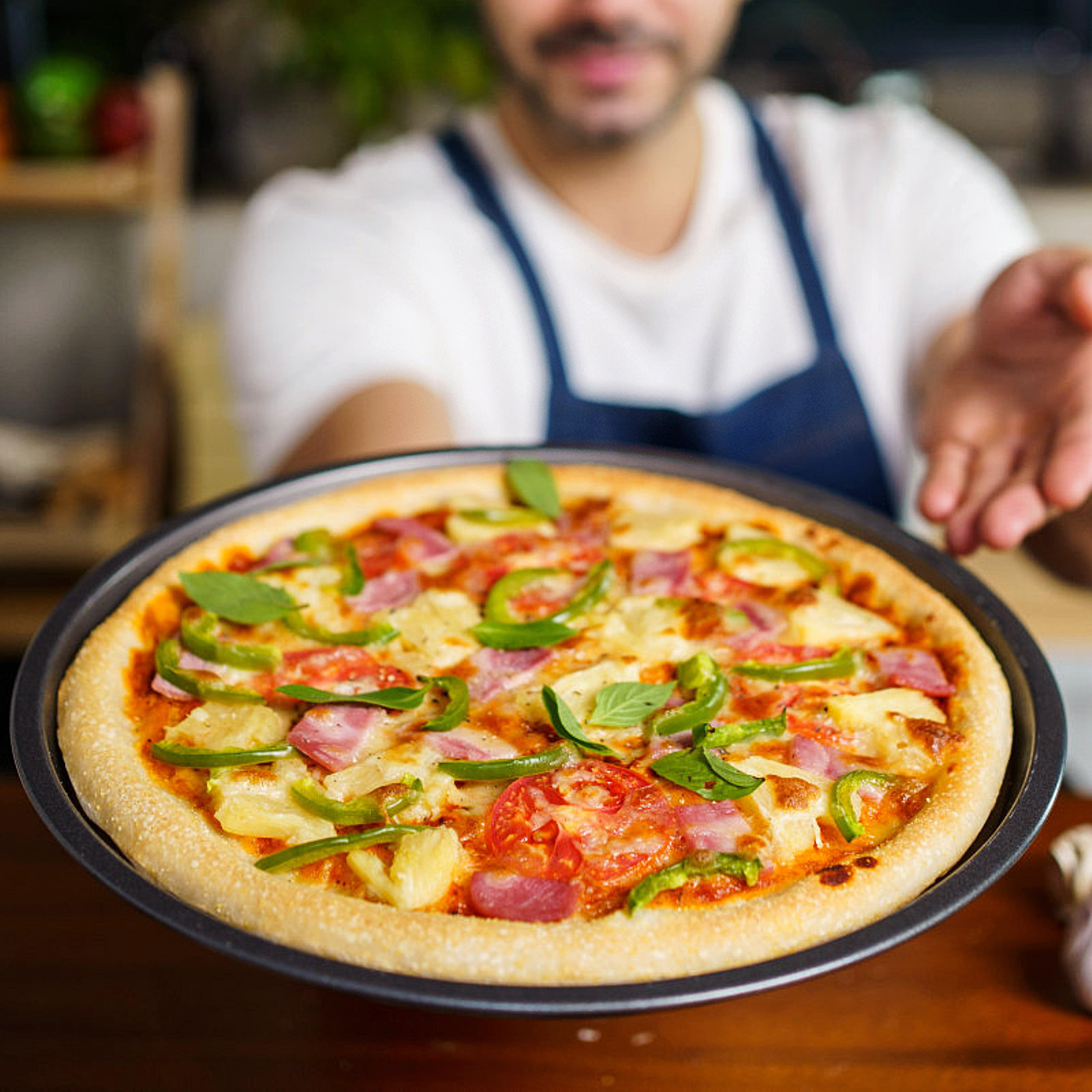 Round Nonstick Pizza Pan Carbo - Kitchen Bakery ulasan dan harga