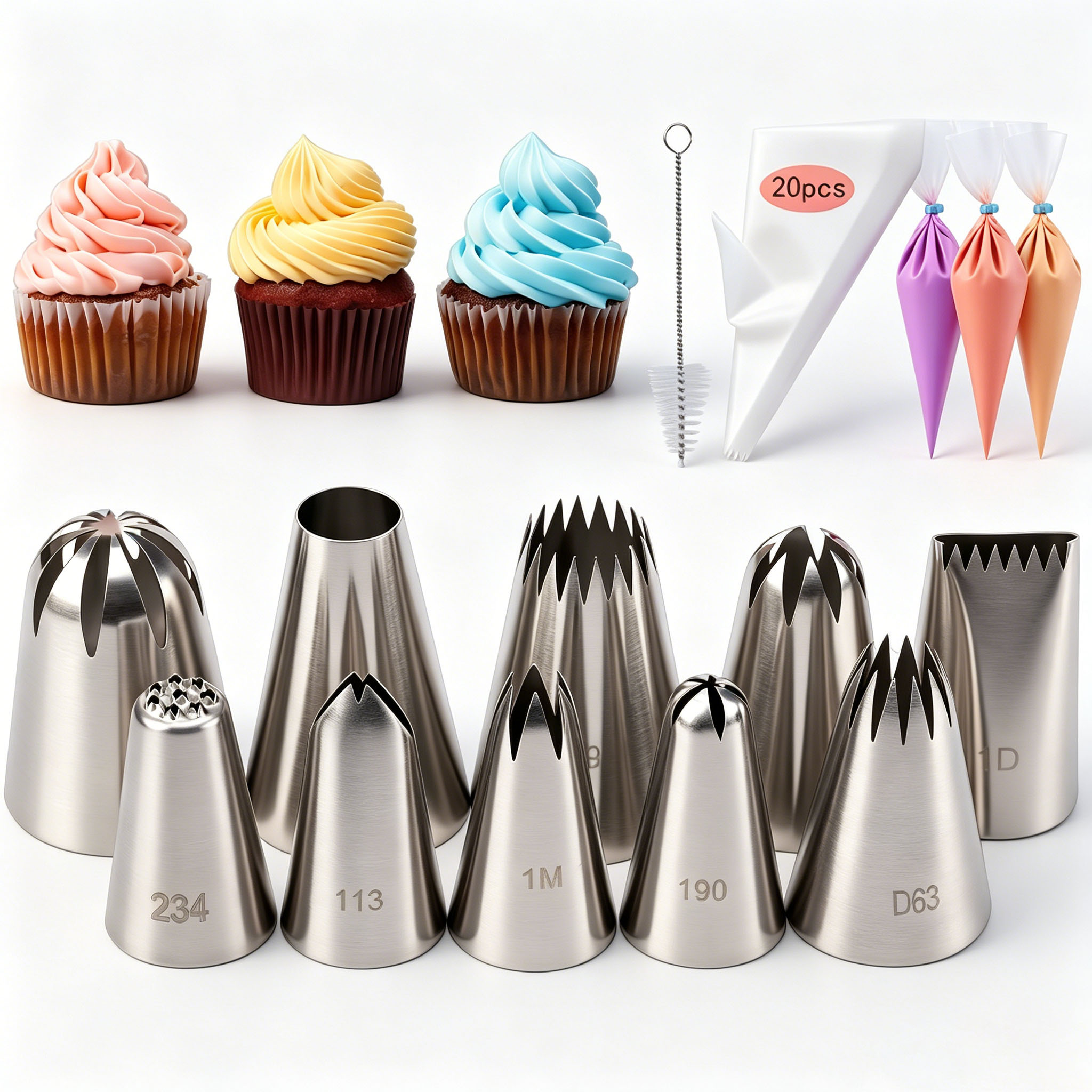 31Pcs Cake Decorating Piping T - Piping Bag Disposable ulasan dan harga