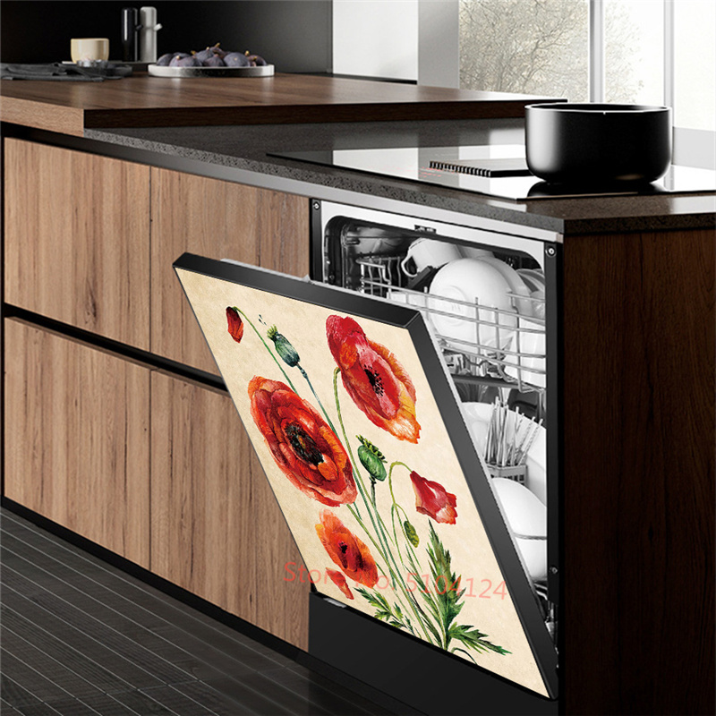 Potted Flower Sticker For Dish - Kitchen Baking Cabinet ulasan dan harga