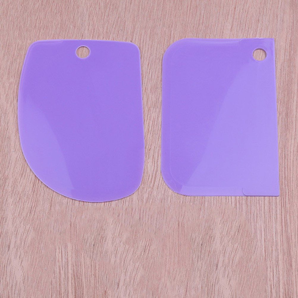 3Pcs Dough Scrapers Plastic Du - Dough Scraper Curved ulasan dan harga