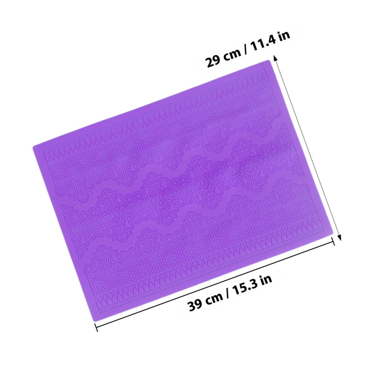 1pcs Silicone Mat Purple Food- - Kitchen With Baking Area ulasan dan harga
