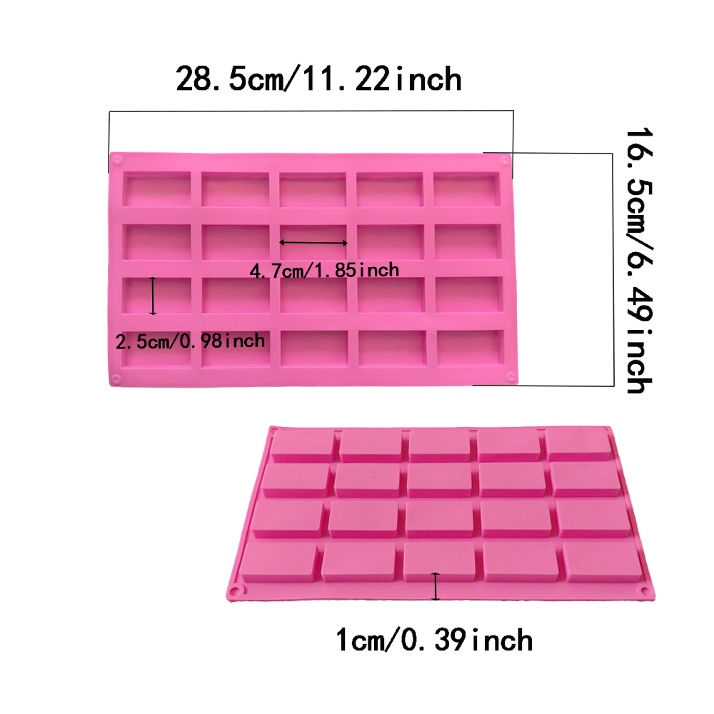 1pc 20 cavity rectangular sili - Kitchen Baking Molds ulasan dan harga