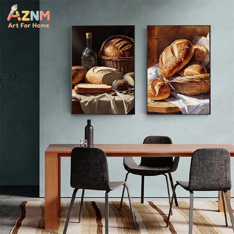 AZNM Realistic Fresh Baked Bre - Kitchen Baking Wall Art ulasan dan harga