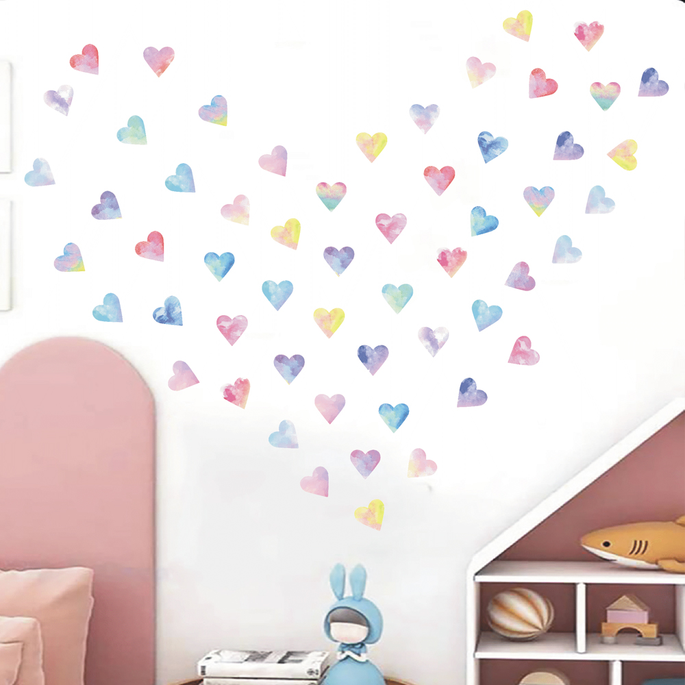 Colorful Hearts Couple Wall St - Kitchen Queen ulasan dan harga