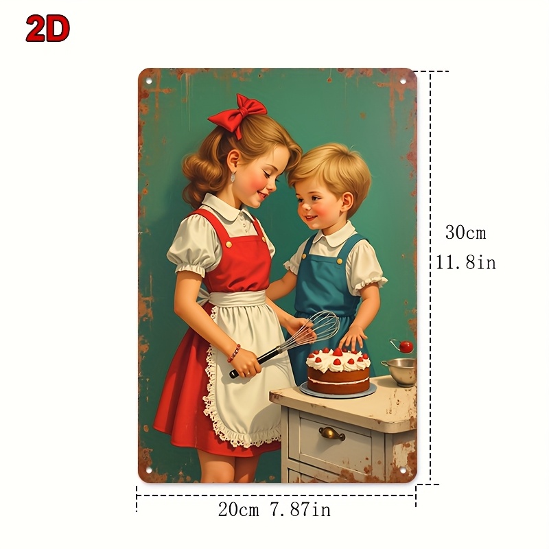 8x12Inch Metal Tin Sign Siblin - Kitchen Baking Wall Art ulasan dan harga