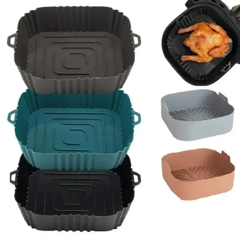 1PC Silicone Air Fryer Basket, - Kitchen And Baking Equipment ulasan dan harga