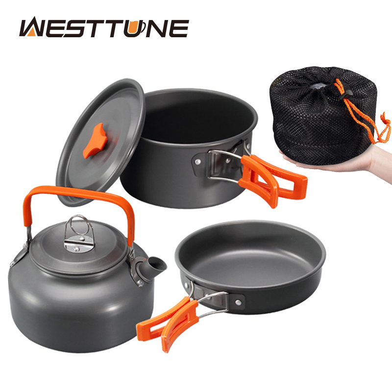 WESTTUNE Camping Cookware Kit  - Kitchen Baking Pan Set ulasan dan harga
