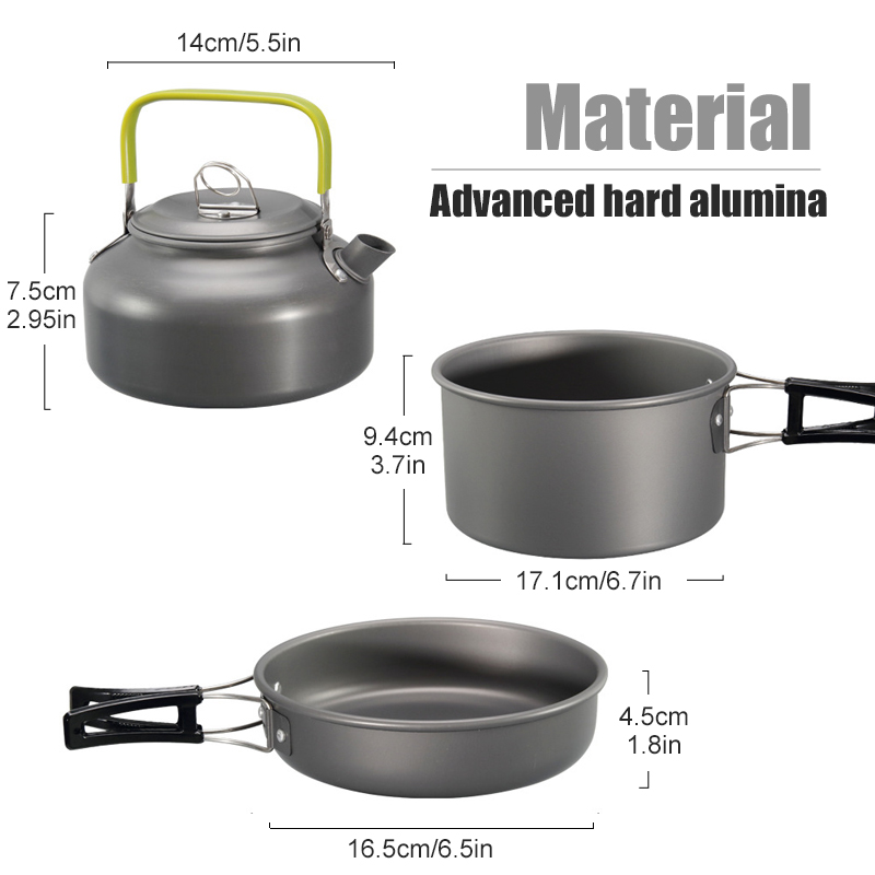 WESTTUNE Camping Cookware Kit  - Kitchen Baking Pan Set ulasan dan harga