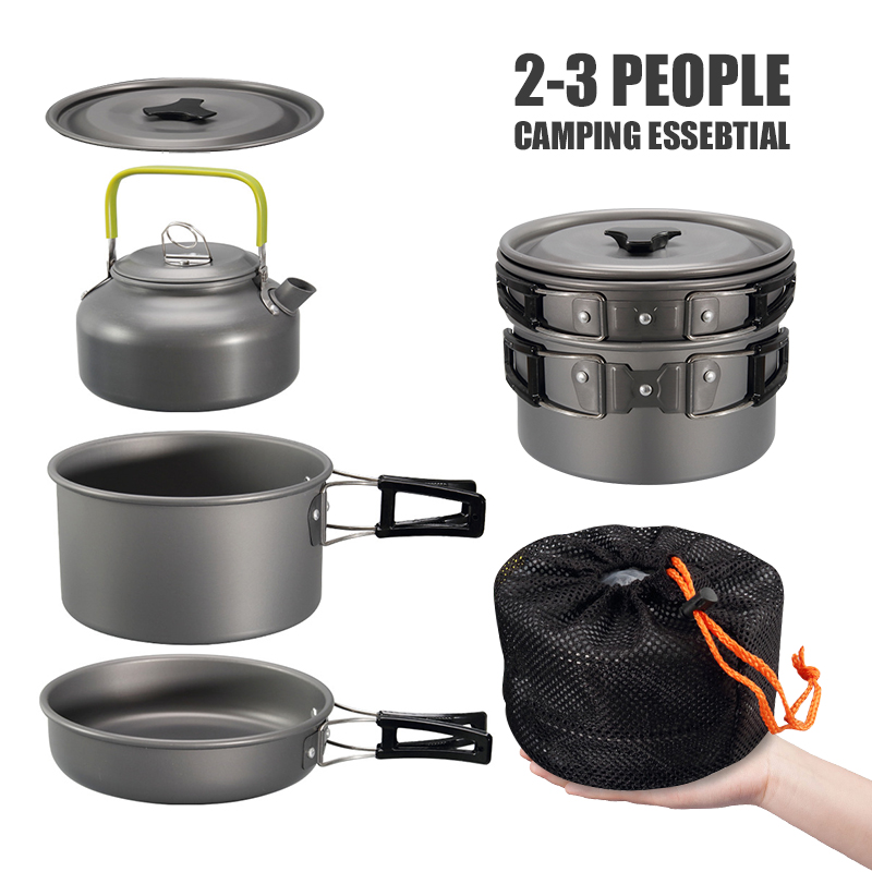WESTTUNE Camping Cookware Kit  - Kitchen Baking Pan Set ulasan dan harga