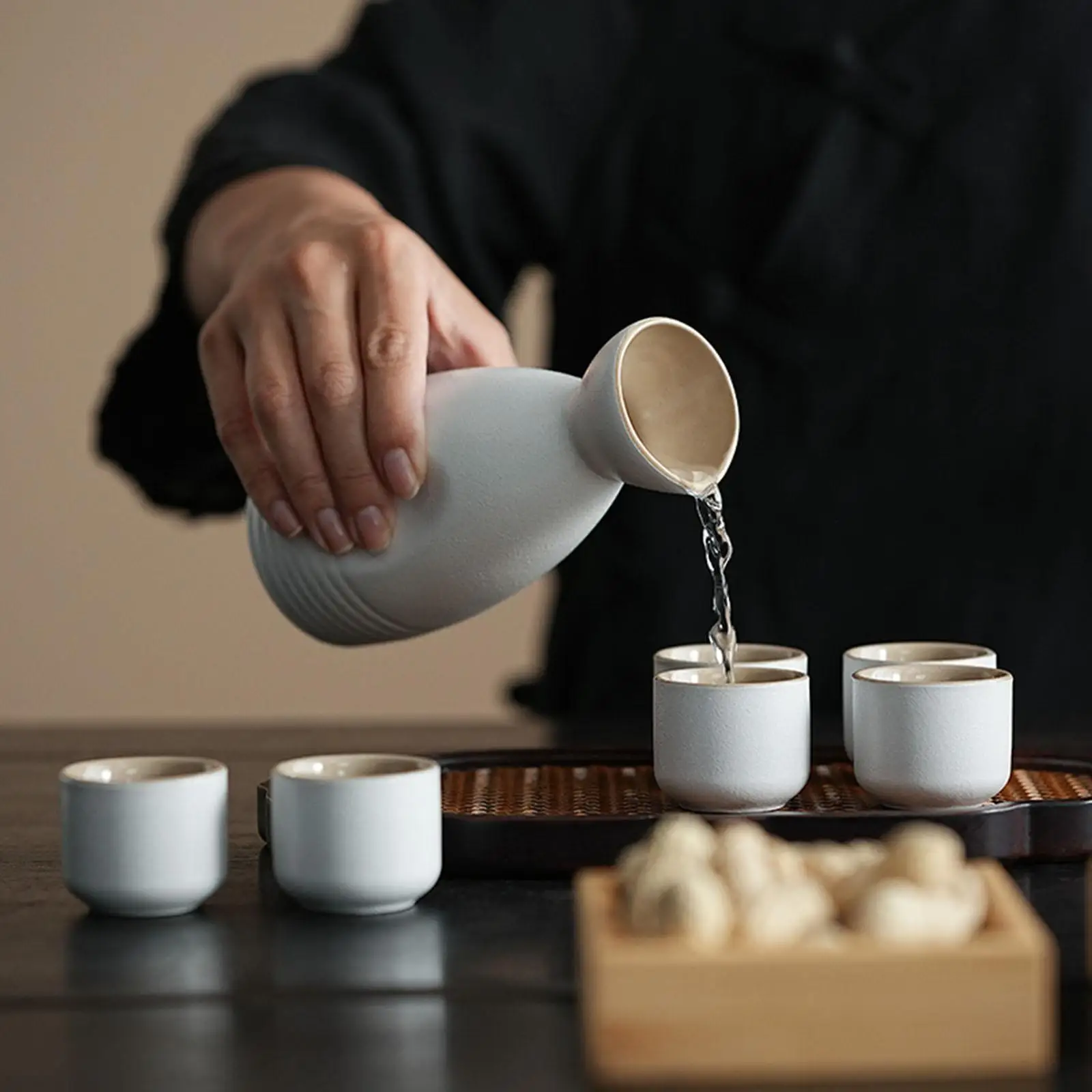 Japanese Style Ceramic Sake Po - Kitchen Baking Pan Set ulasan dan harga
