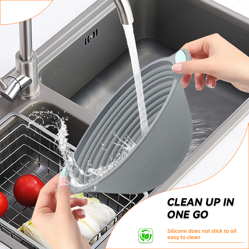 1PC Silicone Foldable Banneton - Kitchen Baking Storage ulasan dan harga
