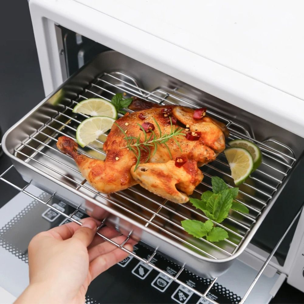 Portable Non-Stick Stainless S - Kitchen Baking Rack ulasan dan harga