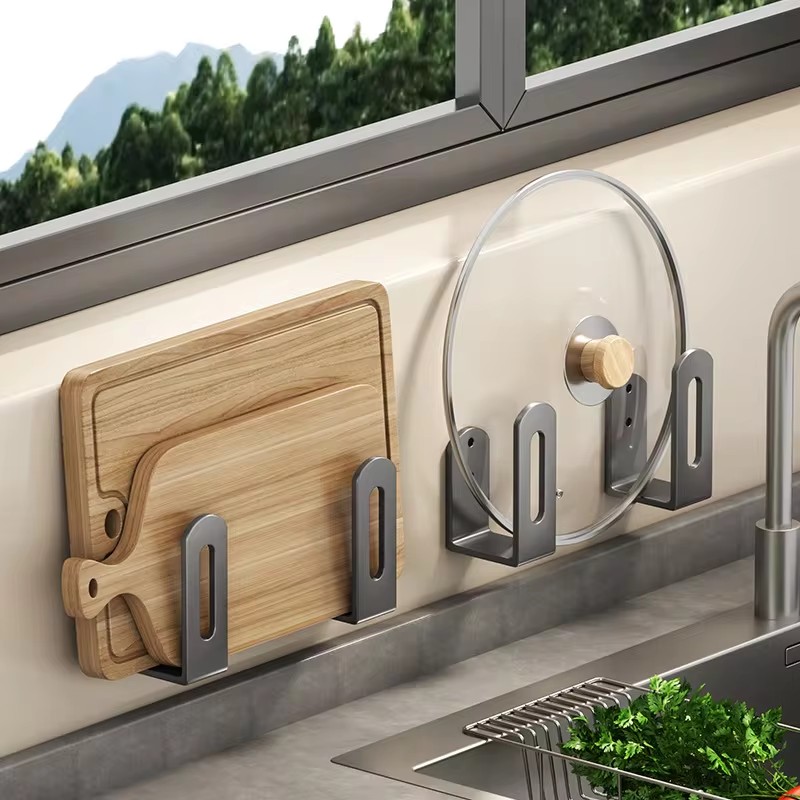 2pcs/set Pot Lid Rack Pot Cove - Kitchen Baking Pan Set ulasan dan harga