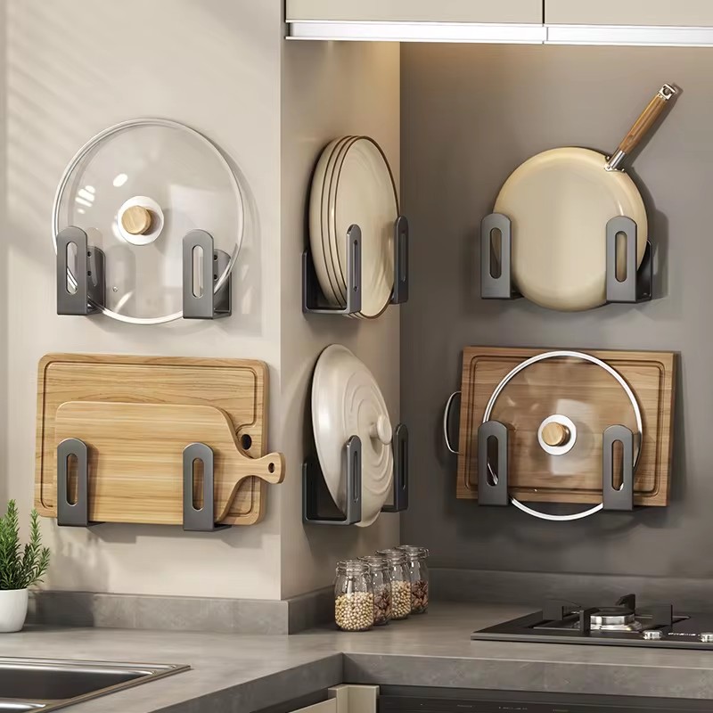 2pcs/set Pot Lid Rack Pot Cove - Kitchen Baking Pan Set ulasan dan harga