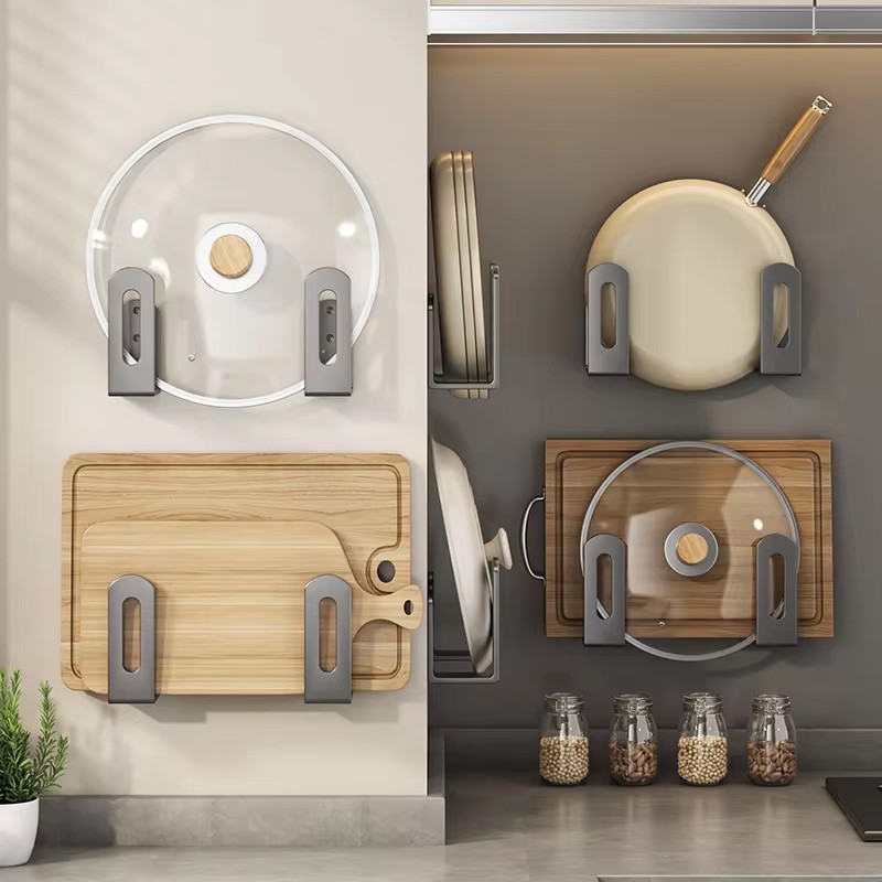 2pcs/set Pot Lid Rack Pot Cove - Kitchen Baking Pan Set ulasan dan harga