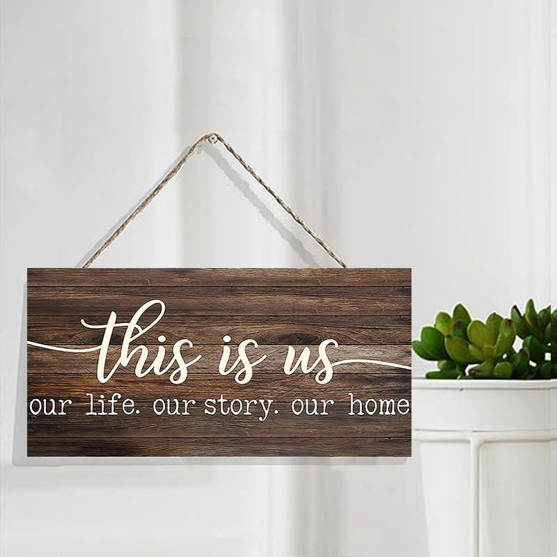 Rustic This is us Wall Hanging - Kitchen Baking Cabinet ulasan dan harga