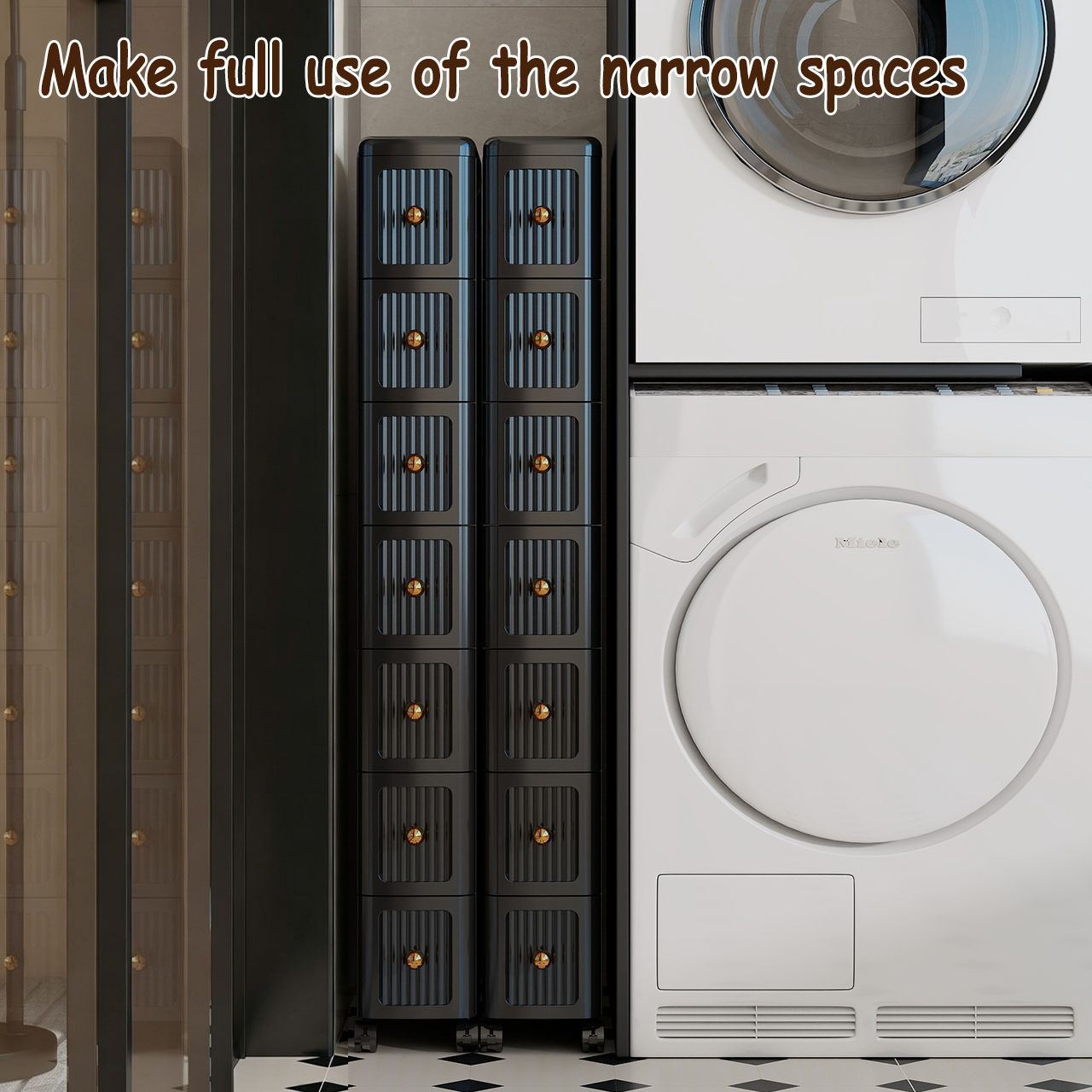 15CM Narrow Gap Drawer Storage - Kitchen Baking Storage ulasan dan harga