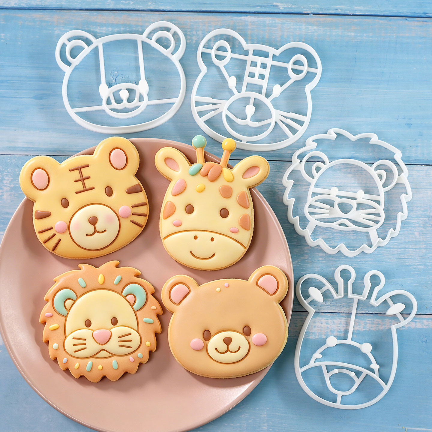 4 Pcs Animal Cookie Cutters Se - Kitchen Equipment For Baking ulasan dan harga