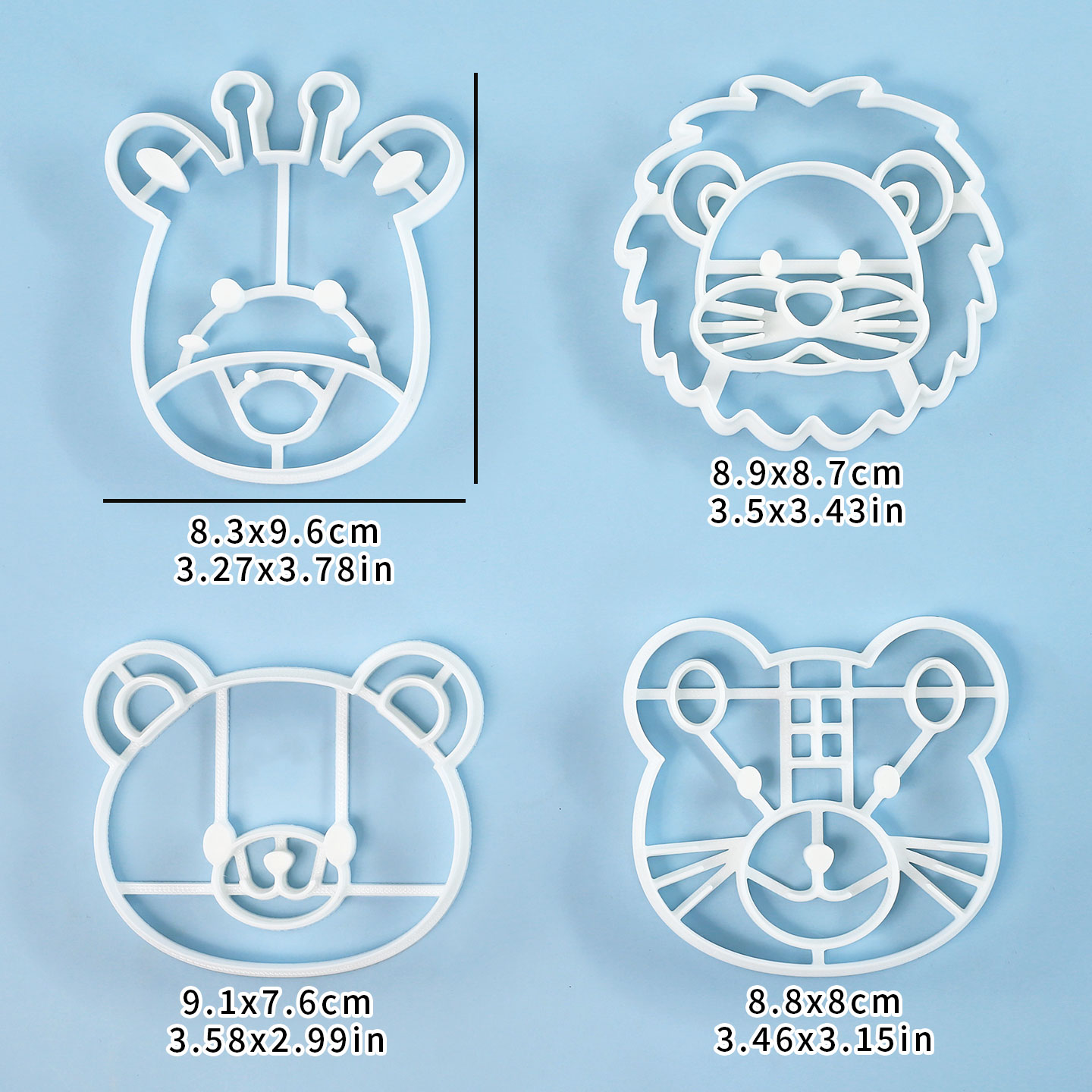 4 Pcs Animal Cookie Cutters Se - Kitchen Equipment For Baking ulasan dan harga
