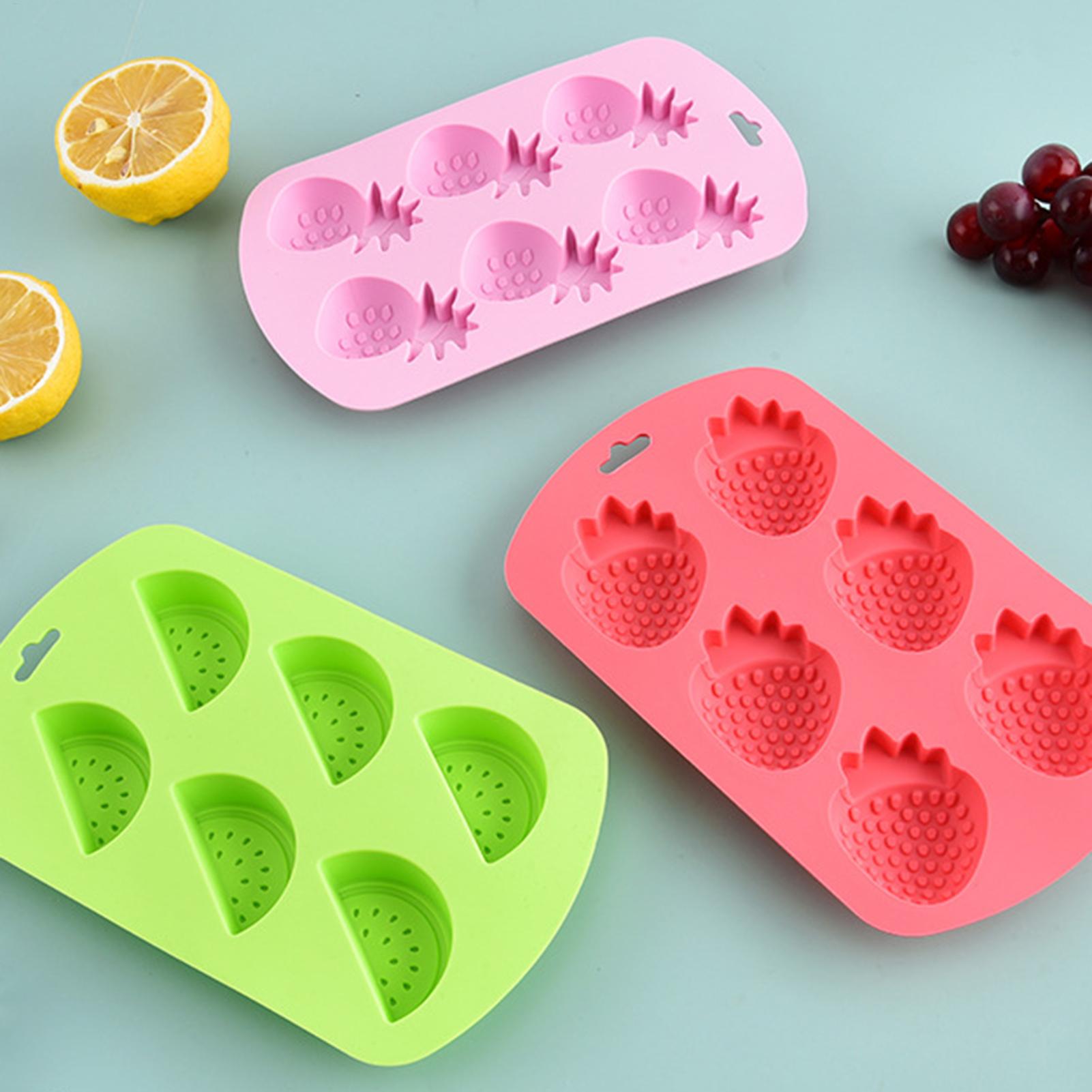 6 Cavity Fruit Shaped Silicone - Kitchen Baking Molds ulasan dan harga