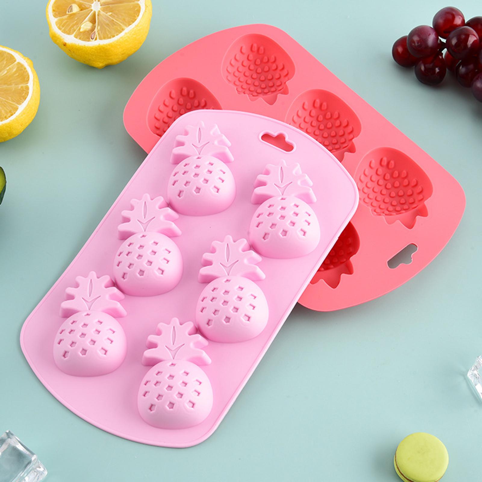 6 Cavity Fruit Shaped Silicone - Kitchen Baking Molds ulasan dan harga