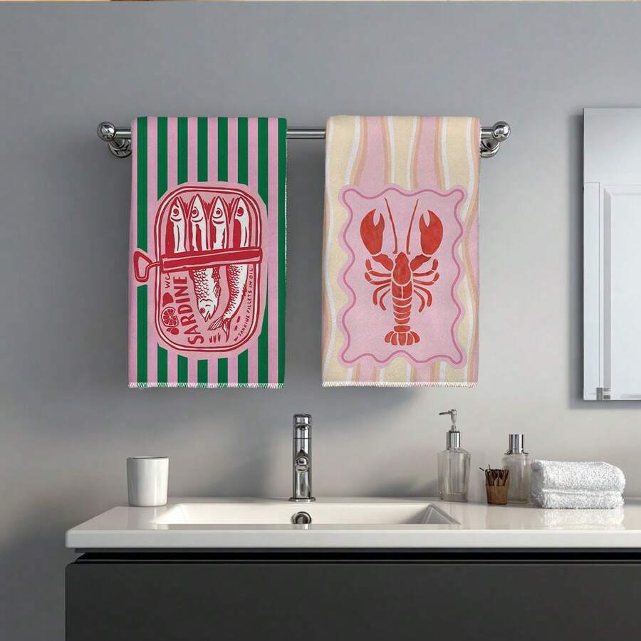2Pcs, Pink and Green Striped S - Kitchen Baking Must Haves ulasan dan harga