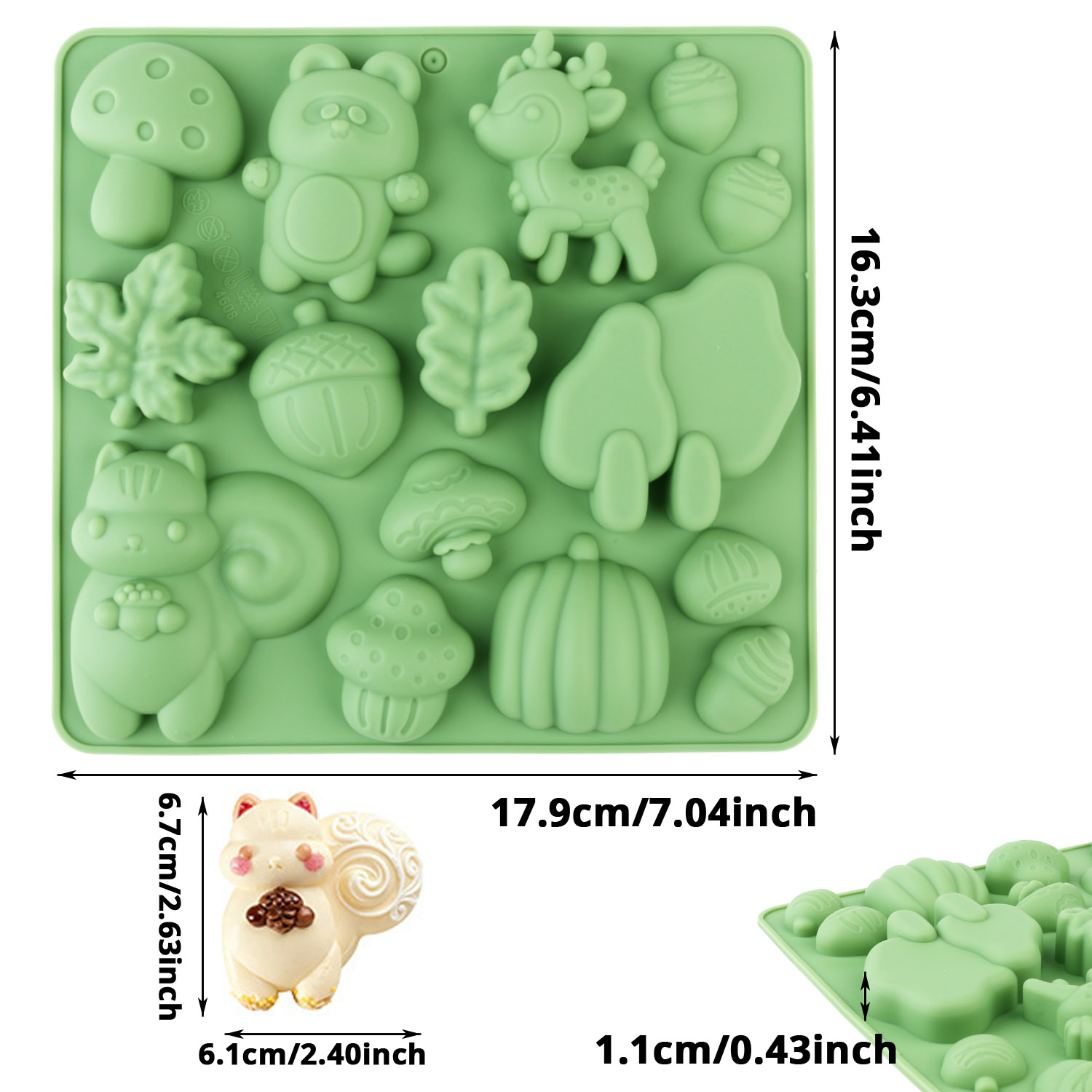 1 Silicone Cake Mold in the Sh - Kitchen Baking Molds ulasan dan harga