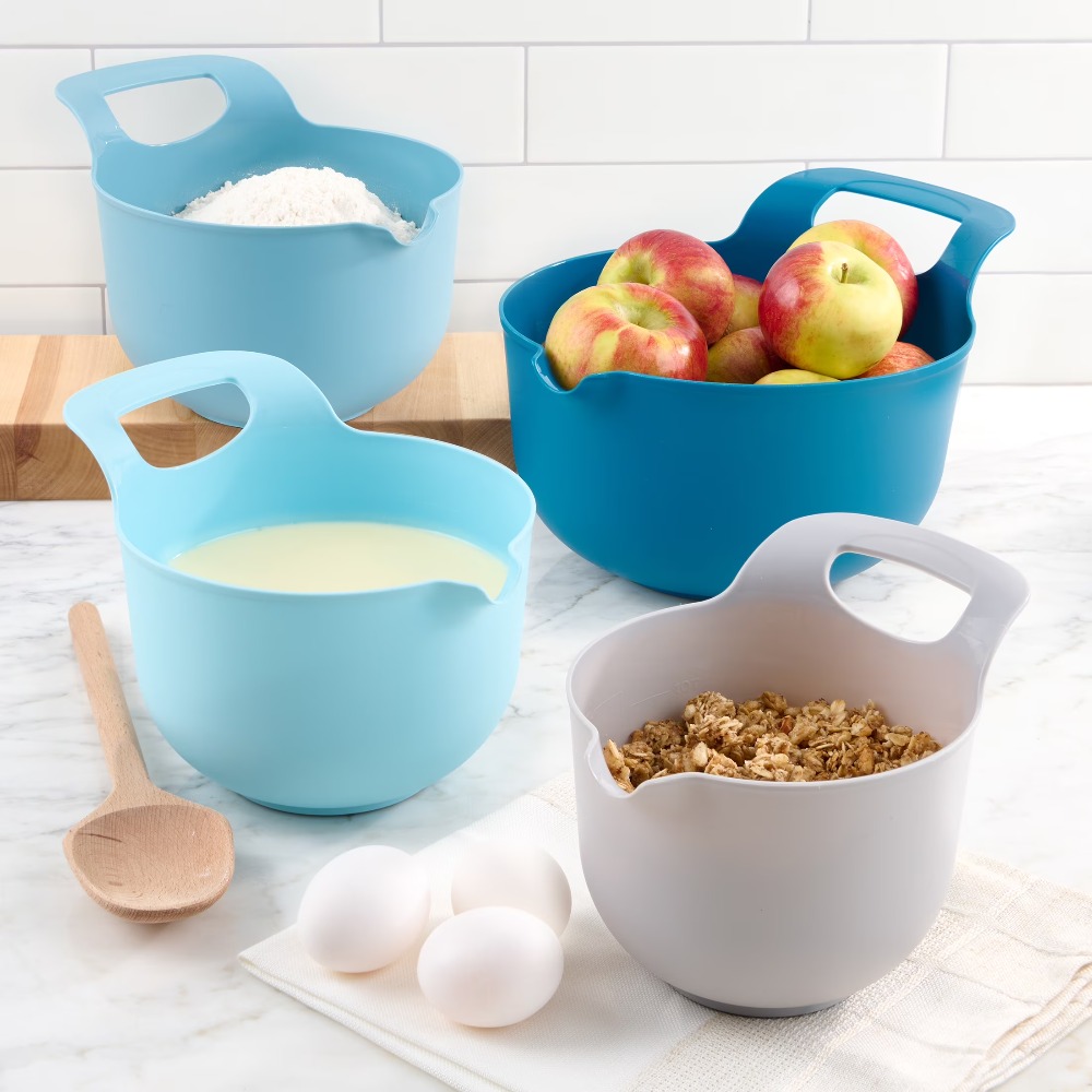 Nesting Plastic Mixing Bowls S - Kitchen Baking Cooking ulasan dan harga