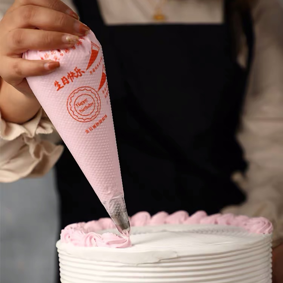 100 PCS Thick Disposable Pastr - Piping Bag Disposable ulasan dan harga