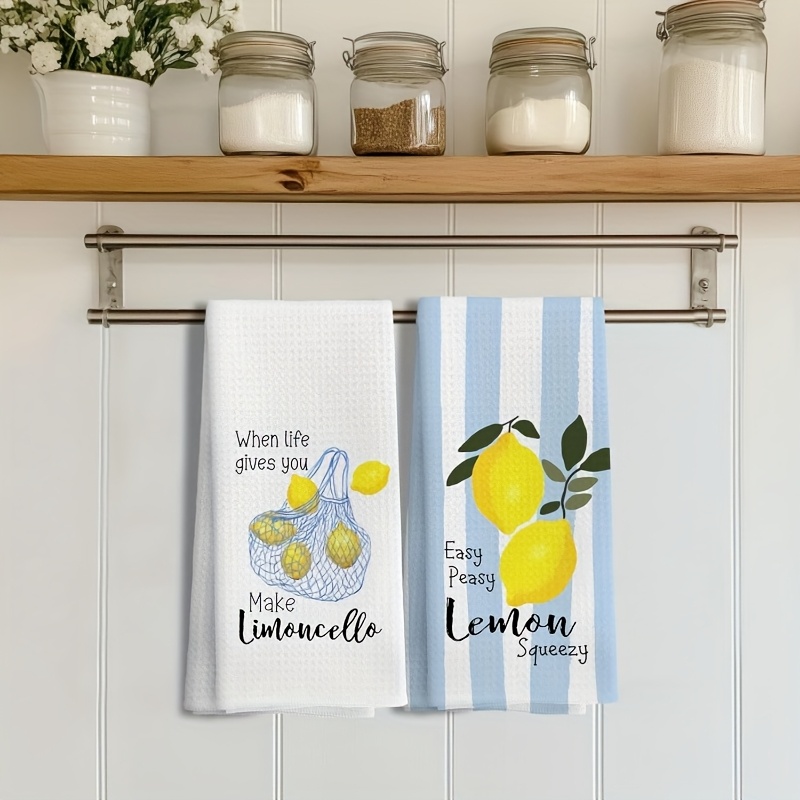 2Pcs, Lemon Mesh Kitchen Towel - Kitchen Baking Cooking ulasan dan harga