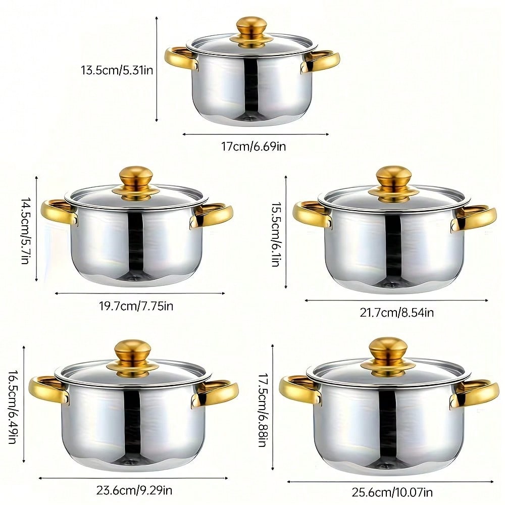 Stainless Steel Pot Set Modern - Kitchen Baking Pan Set ulasan dan harga