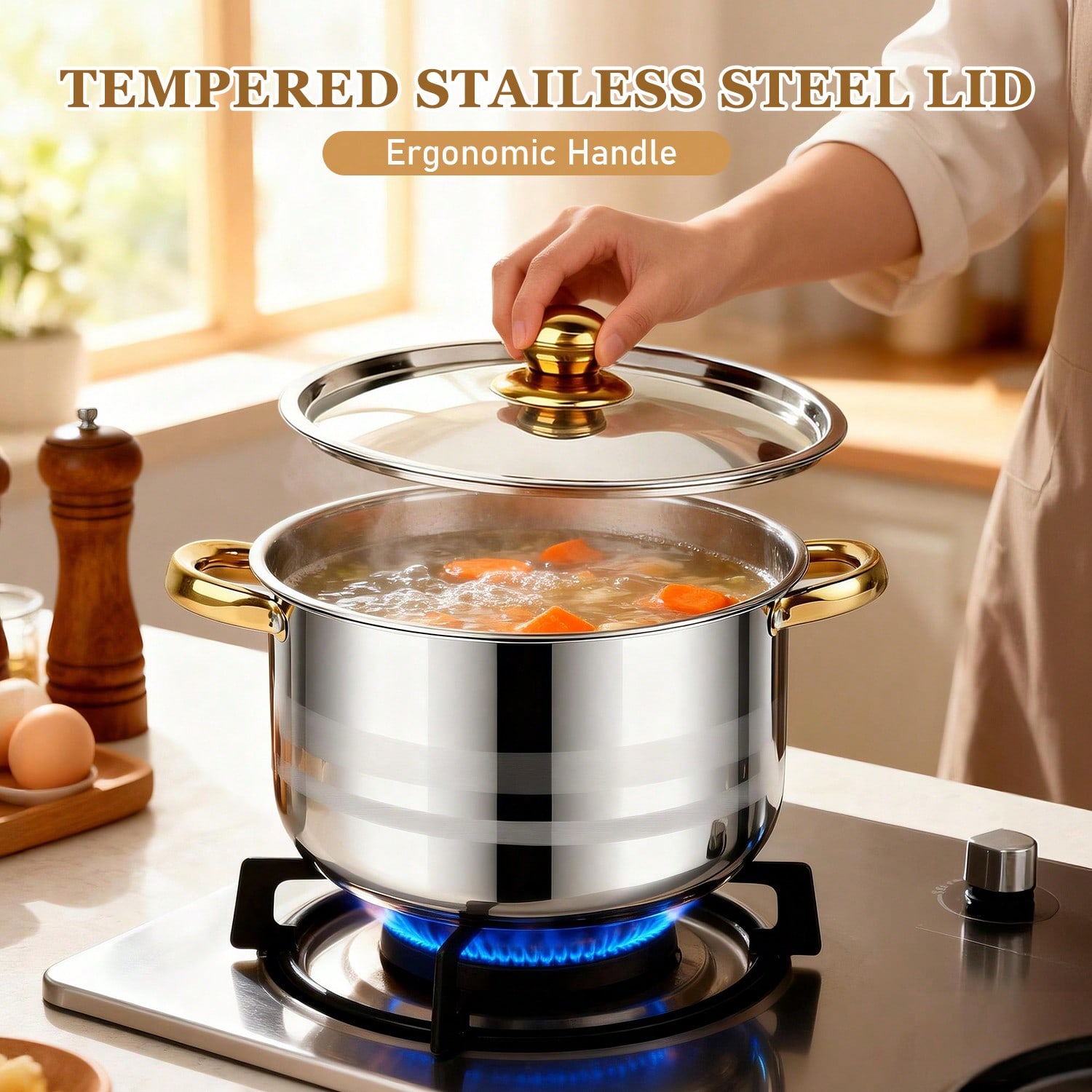 Stainless Steel Pot Set Modern - Kitchen Baking Pan Set ulasan dan harga