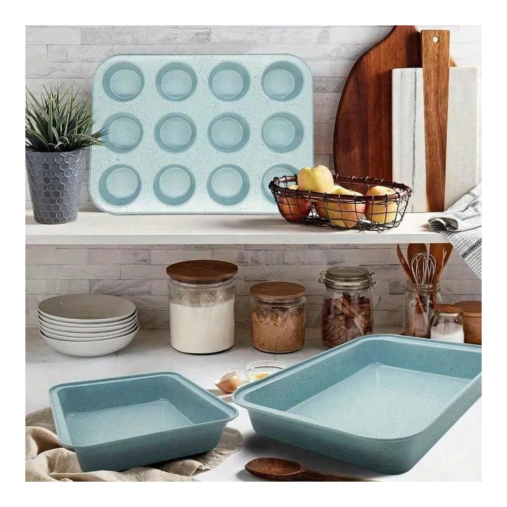 10 Piece Bakeware Set, NonStic - Kitchen Baking Pan Set ulasan dan harga