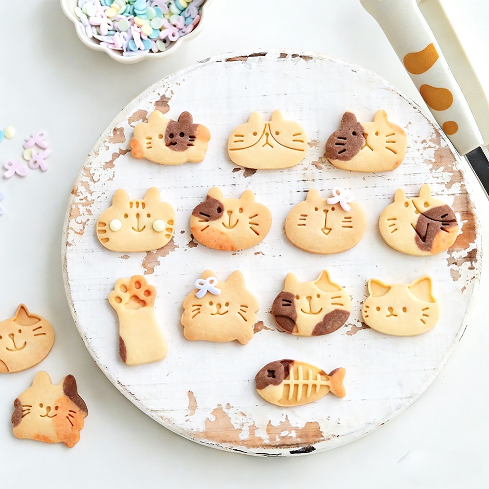 Cute Kitten DIY Stamp Cookie C - Kitchen Equipment For Baking ulasan dan harga