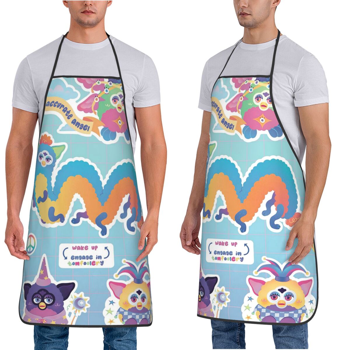 Nightmare Furby Cartoon Aprons - Kitchen Nightmares Baking ulasan dan harga