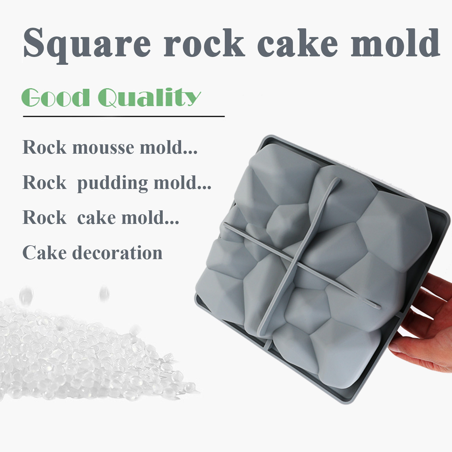 A Pack of Square Rock-Shaped S - Kitchen Baking Must Haves ulasan dan harga