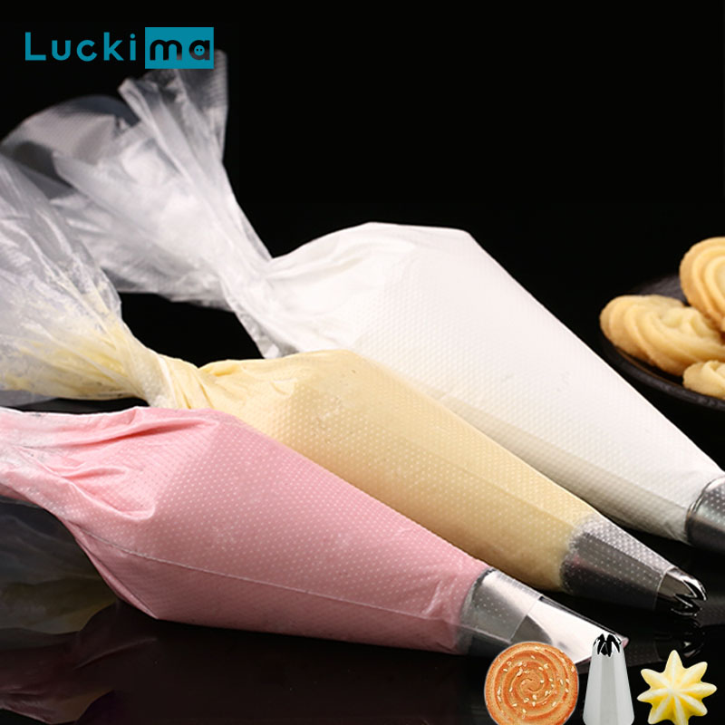 100pcs Thicken Disposable Past - Piping Bag Disposable ulasan dan harga